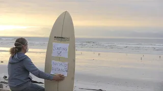 Surfers protest against lockdown in South Africa | AFP