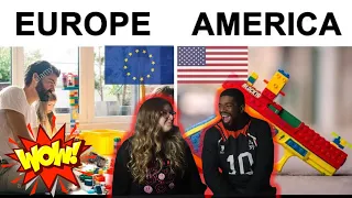 AMERICAN COUPLE REACTS TO EUROPE VS USA MEMES