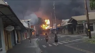 Maui wildfires: People in Hawaii jump into ocean to escape; historic Lahaina town burning