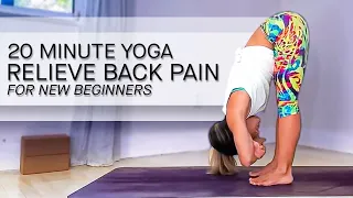 20 Minute Yoga for New Beginners (Relieve Back Pain)