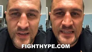 SERGEY KOVALEV'S FIRST WORDS AFTER KNOCKOUT LOSS TO ALVAREZ; REACTS FROM HOSPITAL