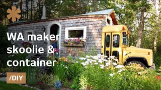 WA maker turns skoolie, short-bus & container into family home