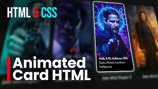 Movie Streaming Website, Hover-Animation using HTML and CSS Tutorial