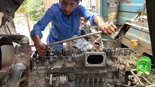 Hino 6 Cylinder Diesel Engine repair | How to rebuild diesel engine