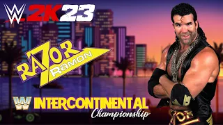 WWE 2K23 : Create A Championship Showcase - Razor Ramon Intercontinental Championship #wwe2k23