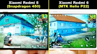 Xiaomi Redmi 6 (Helio P22) vs Xiaomi Redmi 5 (Snapdragon 450) БОЛЬШОЙ ТЕСТ В ИГРАХ! FPS + НАГРЕВ