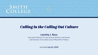 OAR Webinar: Calling In the Calling Out Culture with Loretta J. Ross