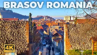 Walking Tour Brasov Transylvania Region | Romania 4K