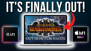 Warhammer 3 is out for Apple Silicon Macs ONLY! M1 vs M1 Max performance, AMD FSR, 30 FPS fix