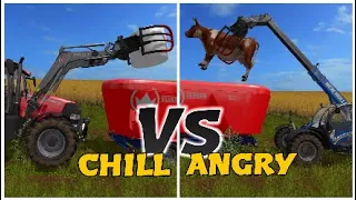 FARMING SIMULATOR 17   CHILL  VS  ANGRY !