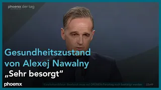 Heiko Maas zum Gesundheitszustand von Alexej Nawalny am 19.04.21