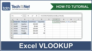 How to use the VLOOKUP function in Excel