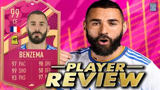5⭐/5⭐ 99 PREMIUM FUTTIES BENZEMA PLAYER REVIEW - FIFA 23 ULTIMATE TEAM