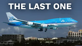 Last ever 747 landing in St Maarten