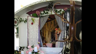 Inside A Gypsy Wagon Witch Vintage Handmade  Crafts