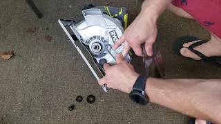 How To Change The Blade On The Circular Saw (Ryobi)