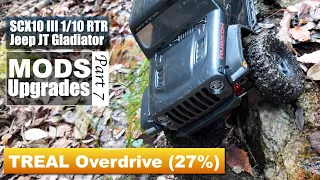 [MODs/Upgrades Part 7] TREAL Overdrive 27%, Axial SCX10iii Gladiator