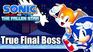 Sonic and the Fallen Star - True Final Boss (All Chaos Emeralds Ending) (Sonic Fan Game)