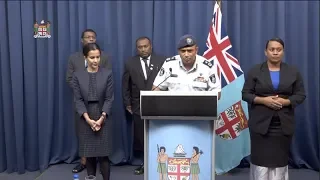 Fijian Commissioner of Police delivers statement on COVID-19