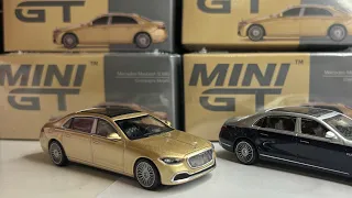 MINI GT 1/64 MERCEDES-MAYBACH S680 CHAMPAGNE METALLIC