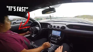 Camaro SS Owner DRIVES my 2019 Mustang GT! First Impressions..