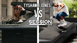 Tyshawn Jones vs Session - "The General" Part Remade in Session: Skate Sim