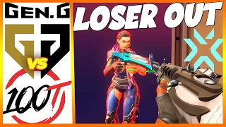 LOSER OUT! GEN.G vs 100T HIGHLIGHTS - VCT Challengers 3 NA VALORANT