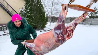 15kg of Unreal Pilaf inside a Whole Sheep Baked in the oven! The best Oriental taste