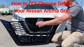 How to Easily Chrome Delete your 2019-2022 Nissan Altima Grill