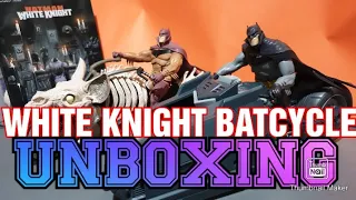 MCFARLANE WHITE KNIGHT BATCYCLE UNBOXING