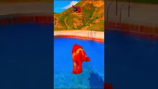 Water Ragdolls Spiderman VS Simba (GTA 5 Euphoria Physics Funny Moments & Fails) #shorts