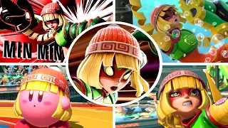 Min Min - All Victory Poses, Final Smash, Kirby Hat, Funny Animations & More in Smash Bros. Ultimate