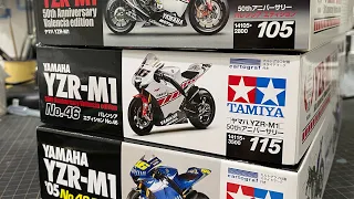 [UNBOX] tamiya model kit 1/12 yamaha yzr m1 05 series indonesia