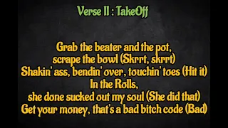 Quavo & TakeOff - See Bout It (lyrics) Ft Mustard