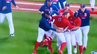 Kiké Hernandez walk-off Red Sox WIN! to Clinch ALDS Red Sox vs. Tampa Bay Rays MLB