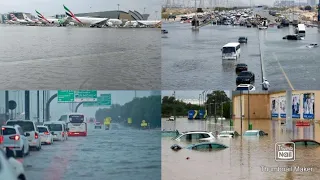 کشور دوبی زیر سیلاب ها غرق شد که تمام سیستم های این مرکز تجارتی دنیا با مشکل مواجه حتا میدان هوایی