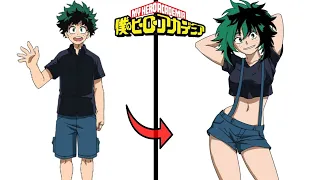 Hero Academia Characters Gender Swap Version