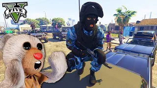 ОМОН ЗАЧИЩАЕТ РАЙОН БАЛЛАСОВ В GTA 5 МОДЫ! (ОБЗОР МОДА ГТА 5 MODS)