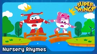 London Bridge is Falling Down | English Song | Nursery Rhymes | SuperWings Songs for Children