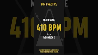 410 BPM 4/4 - Best Metronome (Sound : Wood block) #shorts
