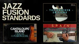 Jazz Fusion Guitar Licks  : 3 Course Bundle  - Spain - Cantaloupe Island - The Chicken