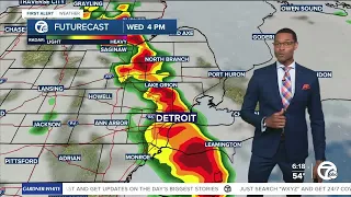 Metro Detroit Weather: Severe storm chance this afternoon