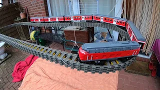 Best of & preview: lego train projects, experiments gopro 4K - train in garden, MOC, custom train