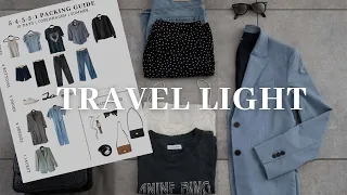 Try this SIMPLE method for packing light! | Minimalist travel capsule