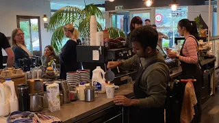 Real time cafe vlog | Busy cafe | Big Rush | Indian Barista, New Zealand cafe coffee shop