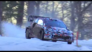 Test Day⎜Pré Rallye Monte-Carlo 2022⎜Takamoto Katsuta⎜Toyota Yaris GR Rally1⎜ Full attack