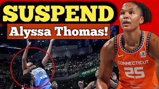 WNBA Fans Call For Alyssa Thomas' SUSPENSION  Following Angel Reese's Foul Play