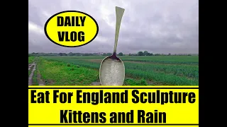 Daily Vlog Eat For England Giant Spoon Kittens and Rain 12th June 2020