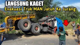 Langsung Kaget‼️Evakuasi Truk MAN Jatuh Ke Jurang