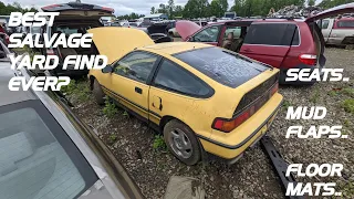 Y49 Honda CRX Si - Our Best Salvage Yard Find Yet!